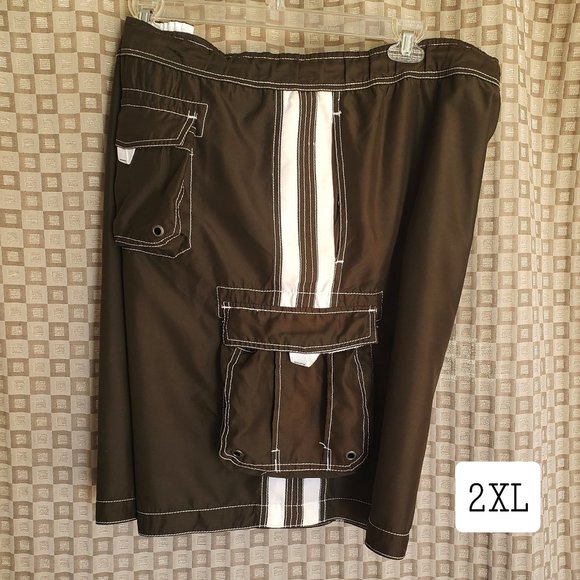 Men Swimwear Board Shorts Swim Trunks 2X - Picture 1 of 5